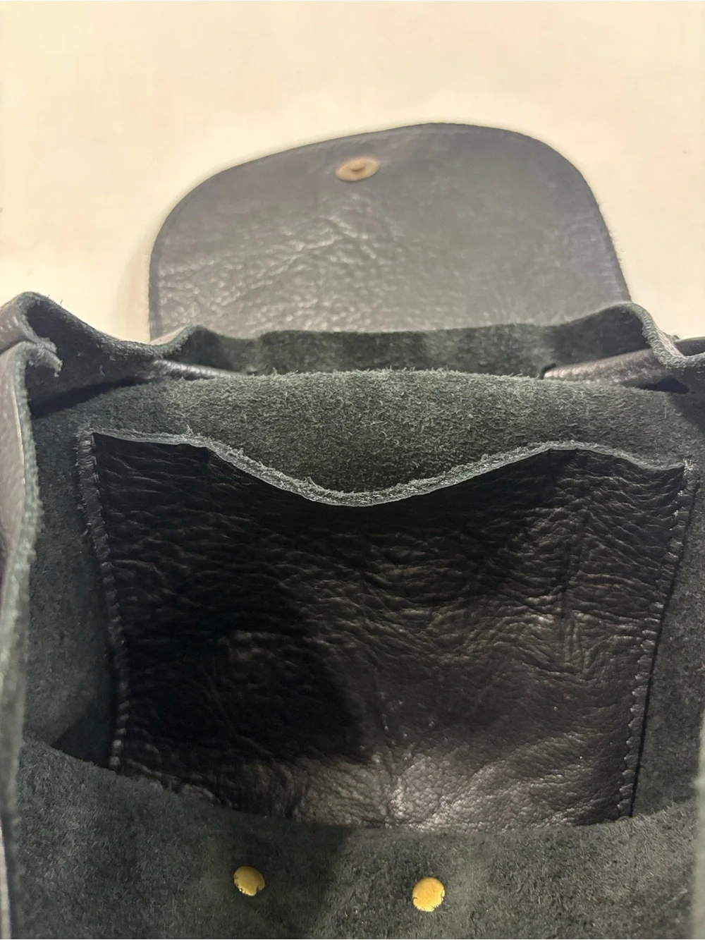Portland Leather Goods Bucket Backpack in Pebbled Black